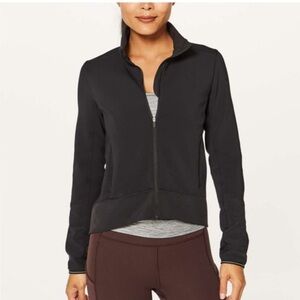 LULULEMON Cardio Squad Black Zip Up Jacket Sweater Women’s Size 4 BRAND NEW